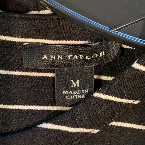 ANN TAYLOR Black and white dress Size Medium - Picture 3 of 5